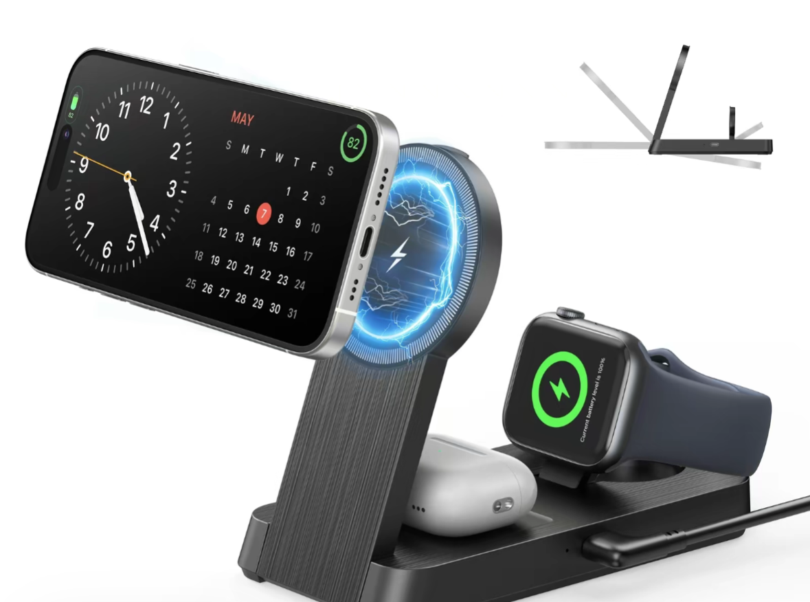 3-in-1 Foldable Magnetic Wireless Charger for iPhone